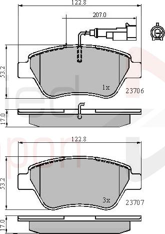 ALLIED NIPPON ADB11702 - Гальмівні колодки, дискові гальма autozip.com.ua