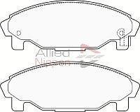 ALLIED NIPPON ADB3457 - Гальмівні колодки, дискові гальма autozip.com.ua