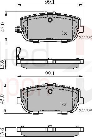 ALLIED NIPPON ADB31627 - Гальмівні колодки, дискові гальма autozip.com.ua