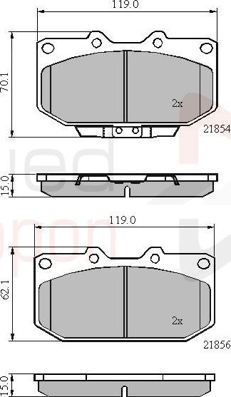 ALLIED NIPPON ADB3829 - Гальмівні колодки, дискові гальма autozip.com.ua