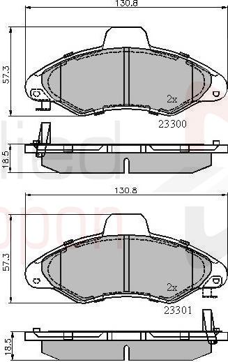 ALLIED NIPPON ADB3393 - Гальмівні колодки, дискові гальма autozip.com.ua