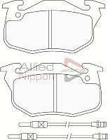 ALLIED NIPPON ADB2198 - Гальмівні колодки, дискові гальма autozip.com.ua