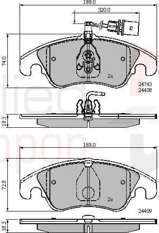 ALLIED NIPPON ADB21789 - Гальмівні колодки, дискові гальма autozip.com.ua