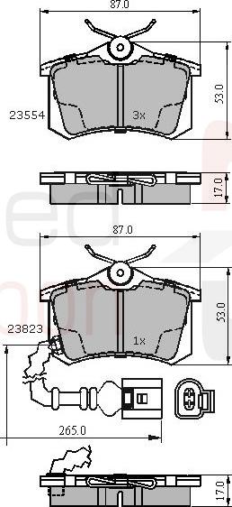 ALLIED NIPPON ADB2797 - Гальмівні колодки, дискові гальма autozip.com.ua