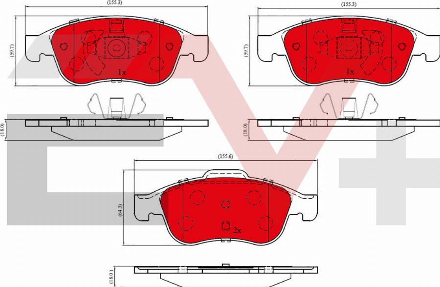 ALLIED NIPPON AEV01677 - Гальмівні колодки, дискові гальма autozip.com.ua