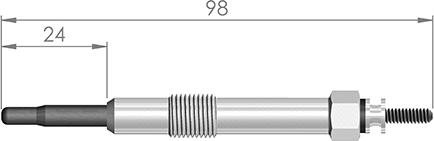A-N PARTS 095 372 - Свічка розжарювання autozip.com.ua