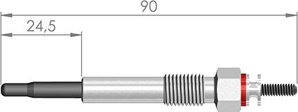 A-N PARTS 090 186 - Свічка розжарювання autozip.com.ua