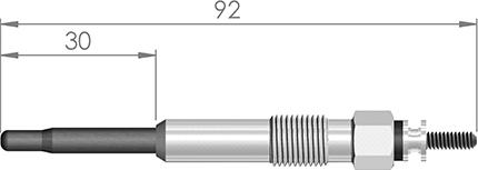 A-N PARTS 090 371 - Свічка розжарювання autozip.com.ua