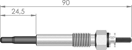 A-N PARTS 090 207 - Свічка розжарювання autozip.com.ua