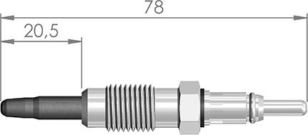 A-N PARTS 091 391 - Свічка розжарювання autozip.com.ua