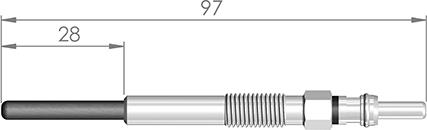 A-N PARTS 098 024 - Свічка розжарювання autozip.com.ua