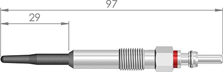 A-N PARTS 097 001 - Свічка розжарювання autozip.com.ua