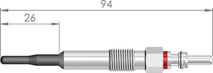 A-N PARTS 097 119 - Свічка розжарювання autozip.com.ua