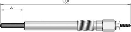 A-N PARTS 049 520 - Свічка розжарювання autozip.com.ua