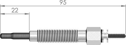 A-N PARTS 056 233 - Свічка розжарювання autozip.com.ua