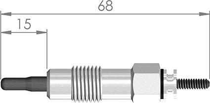 A-N PARTS 068 432 - Свічка розжарювання autozip.com.ua