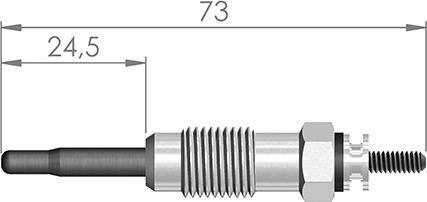 A-N PARTS 068 249 - Свічка розжарювання autozip.com.ua