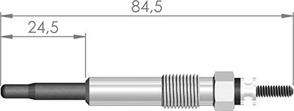 A-N PARTS 084 238 - Свічка розжарювання autozip.com.ua