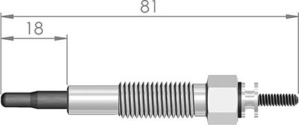A-N PARTS 086 090 - Свічка розжарювання autozip.com.ua