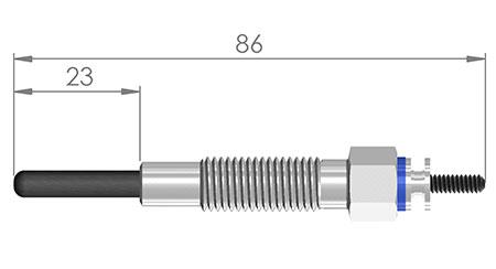 A-N PARTS 086 182 - Свічка розжарювання autozip.com.ua