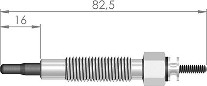 A-N PARTS 082 302 - Свічка розжарювання autozip.com.ua