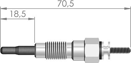 A-N PARTS 070 114 - Свічка розжарювання autozip.com.ua
