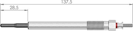 A-N PARTS 140 003 - Свічка розжарювання autozip.com.ua