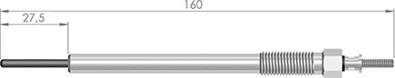 A-N PARTS A-N160538 - Свічка розжарювання autozip.com.ua