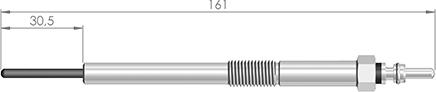 A-N PARTS 161 036 - Свічка розжарювання autozip.com.ua