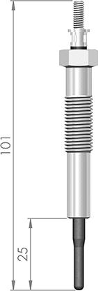 A-N PARTS A-N101110 - Свічка розжарювання autozip.com.ua