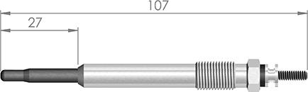 A-N PARTS 107 344 - Свічка розжарювання autozip.com.ua
