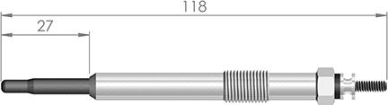 A-N PARTS 118 492 - Свічка розжарювання autozip.com.ua
