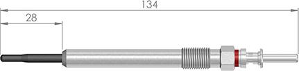 A-N PARTS 134 037 - Свічка розжарювання autozip.com.ua