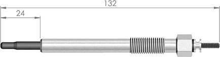 A-N PARTS 132 525 - Свічка розжарювання autozip.com.ua