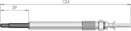 A-N PARTS 132 300 - Свічка розжарювання autozip.com.ua