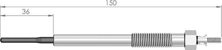 A-N PARTS 137 577 - Свічка розжарювання autozip.com.ua