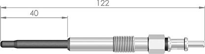 A-N PARTS A-N122392 - Свічка розжарювання autozip.com.ua