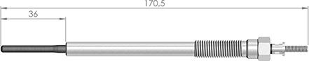 A-N PARTS 170 527 - Свічка розжарювання autozip.com.ua