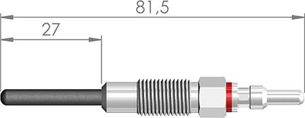 A-N PARTS A-N081101 - Свічка розжарювання autozip.com.ua