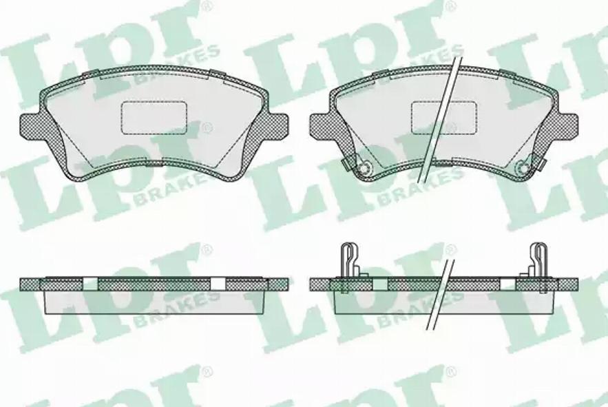 AP 05P1002 - Гальмівні колодки, дискові гальма autozip.com.ua