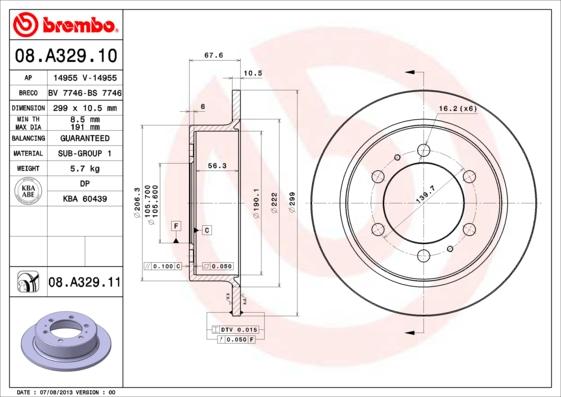 AP 14955 V - Гальмівний диск autozip.com.ua