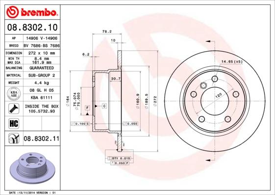 AP 14906 V - Гальмівний диск autozip.com.ua