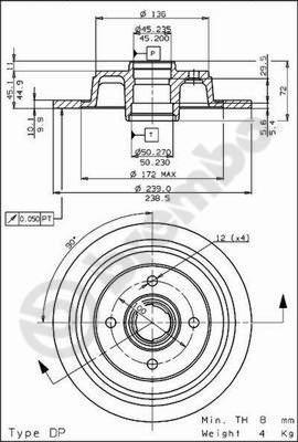 AP 14403 - Гальмівний диск autozip.com.ua