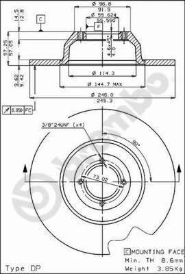 AP 14063 - Гальмівний диск autozip.com.ua