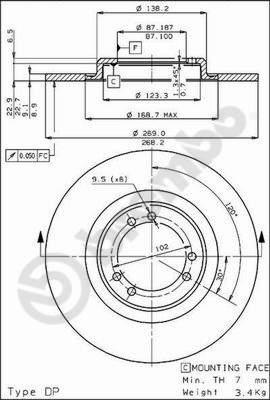 AP 14062 - Гальмівний диск autozip.com.ua