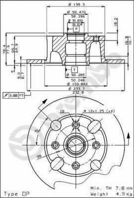 AP 14034 - Гальмівний диск autozip.com.ua