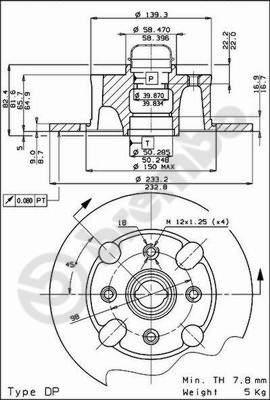 AP 14035 - Гальмівний диск autozip.com.ua