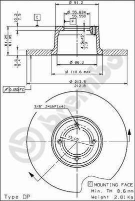 AP 14030 - Гальмівний диск autozip.com.ua