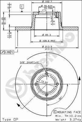 AP 14029 - Гальмівний диск autozip.com.ua