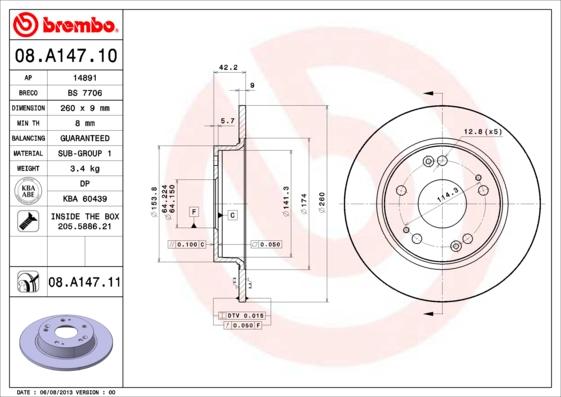 AP 14891 V - Гальмівний диск autozip.com.ua